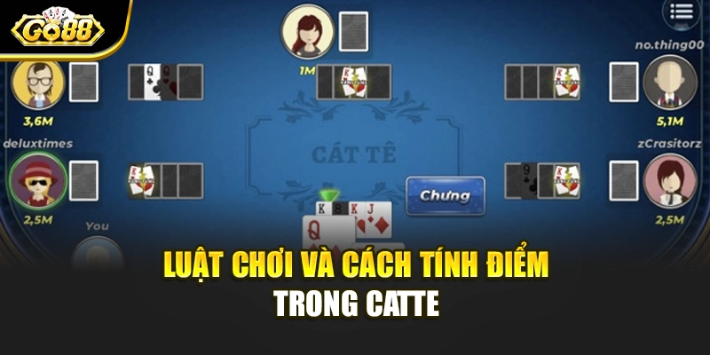 Luật chơi và cách tính điểm trong Catte