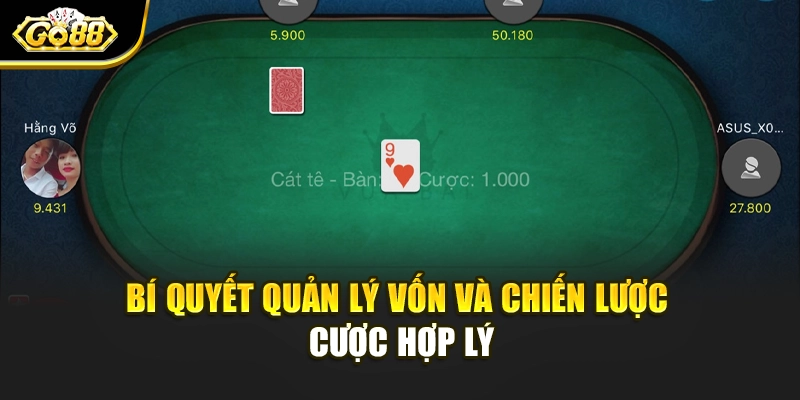 Bí quyết quản lý vốn và chiến lược cược hợp lý